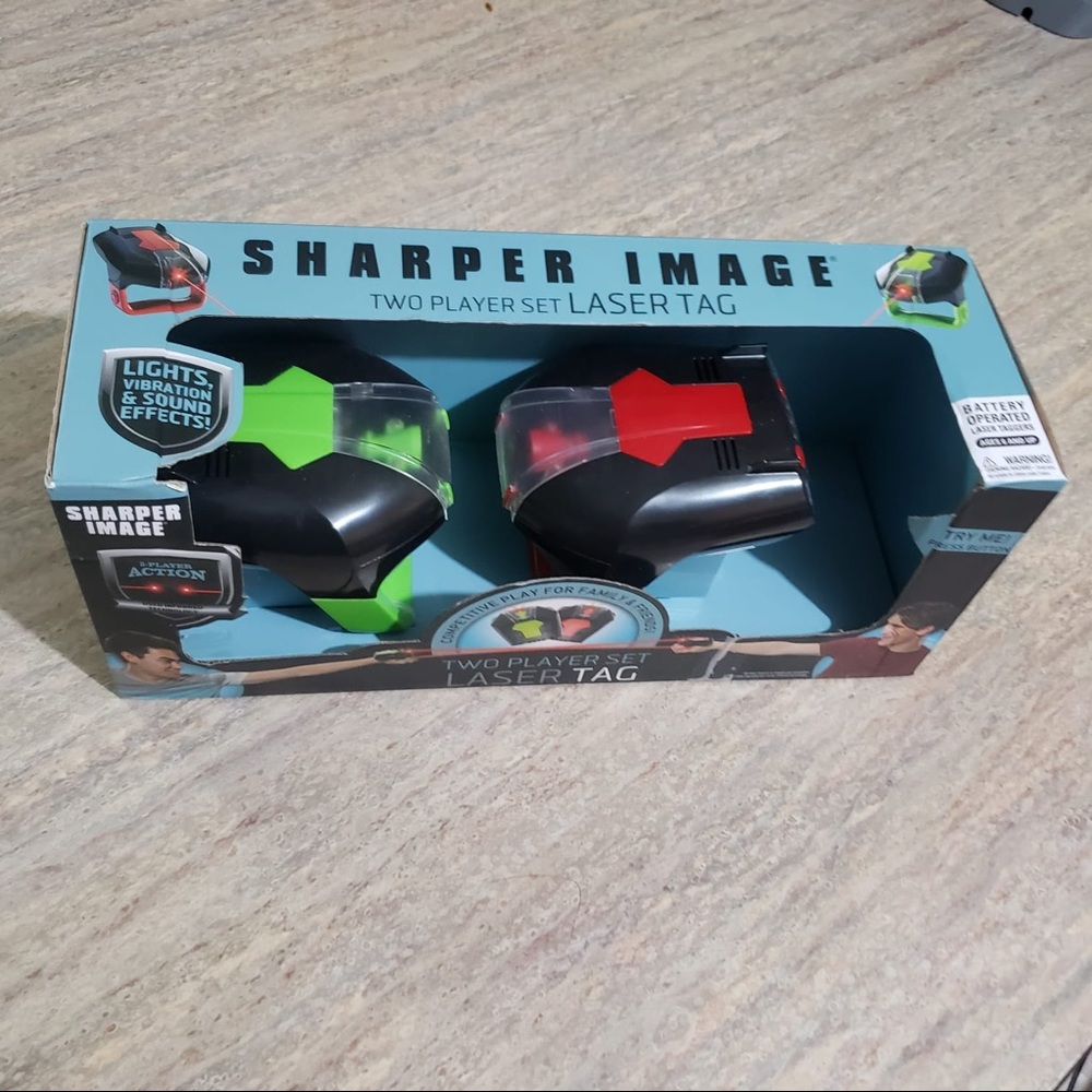 NIB Sharper Image Two player set laser tag